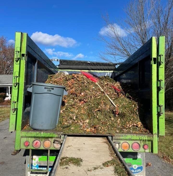 Yard waste removal and cleanup images
