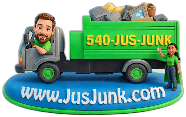 Jus Junk Removal, 540-JUS-JUNK, www.JusJunk.com